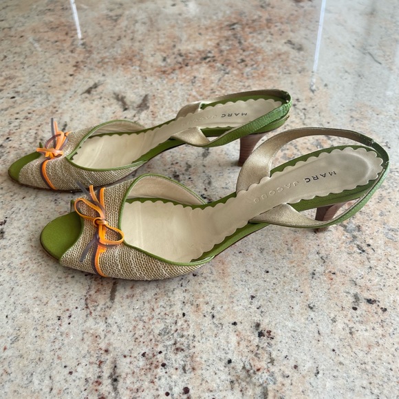 Marc Jacob’s Green Open-Toe Pump Heels - Picture 4 of 6